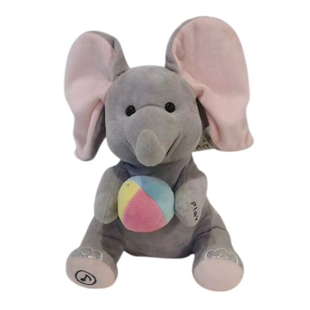 Adorable Hide and Seek Elephant Plush with Music Interactive & Fun