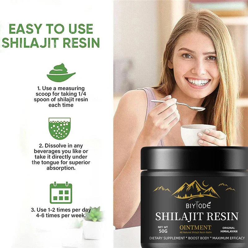 Original 50g Pure Himalayan Shilajit Soft Resin Extremely Potent Premium High Strength