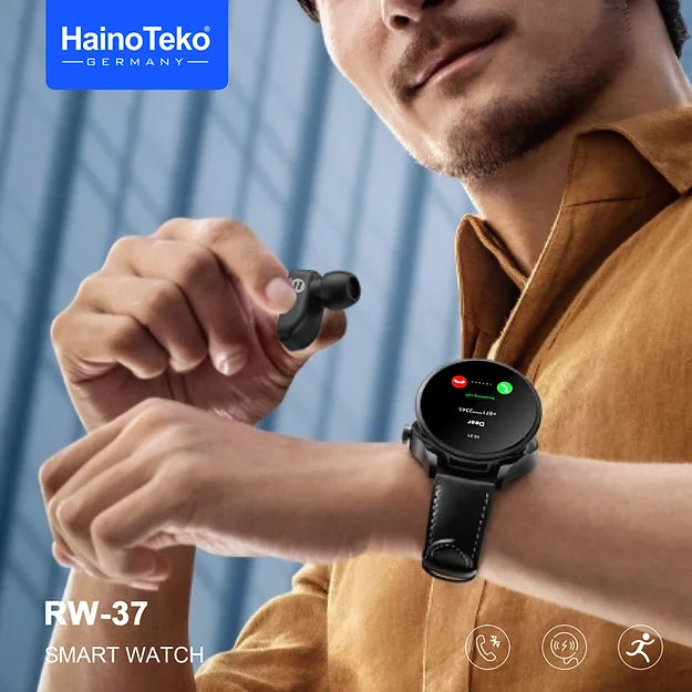 Haino Teko Smart Watch and Headphones in One High quality Product Innovative Touch Control Android and iOS Supported