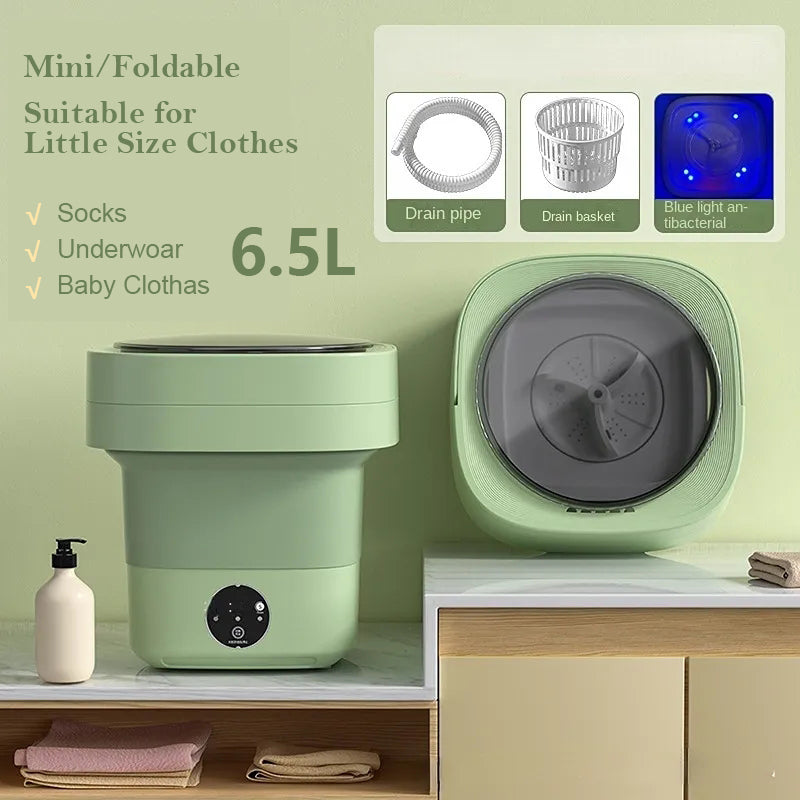 Portable Mini Washing Machine - Big Capacity, Spinning Dry