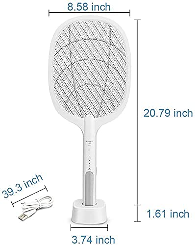 Emirate Traders™ GECKO 2 in 1 Mosquitoes Racket Must have gadget for keeping yourself and Family from Dengue