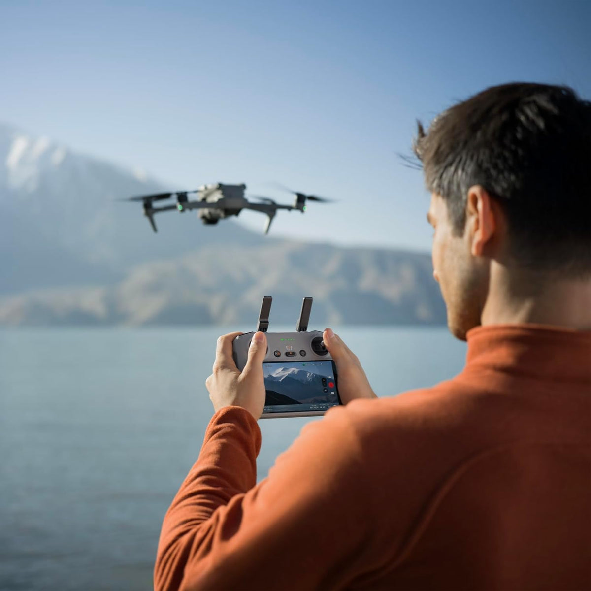 Air 3 Dual 4K Drone with Smart RC & 92 Min Flight | طائرة Air 3 بكاميرتين 4K وريموت ذكي و92 دقيقة طيران