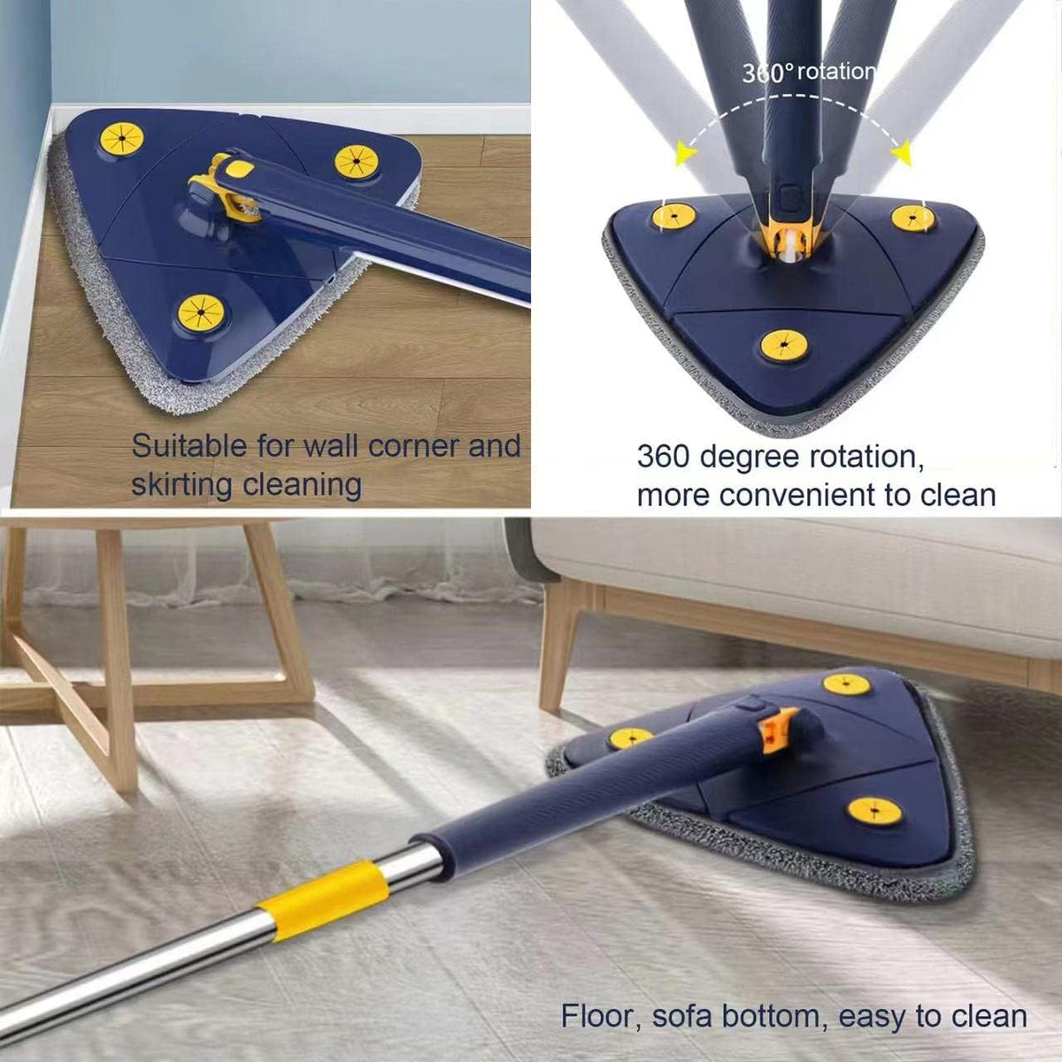 Emirate Traders ™ Triangle Mop For Cleaning Hot Selling Product