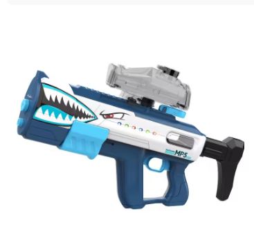 MP5 Shark Water Gun Toys Full Automatic Electric Water Pressure Guns Summer Outdoor Waters Fights Beach Children's Toys Gifts