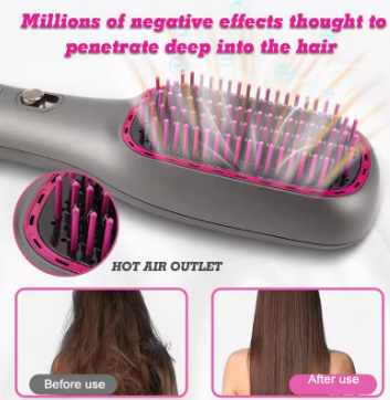 One Step Blow Hair Dryer Straightener and Styler Rotary Volumizer Electric Hot Air Brush Hot Ceramic Professional 1200W 3 in 1