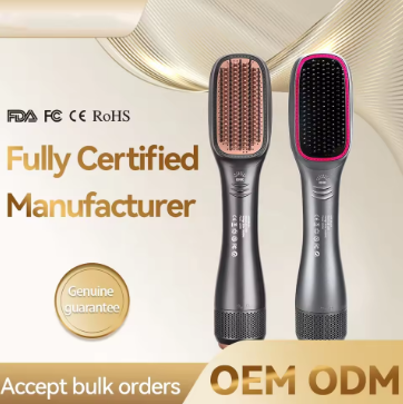 One Step Blow Hair Dryer Straightener and Styler Rotary Volumizer Electric Hot Air Brush Hot Ceramic Professional 1200W 3 in 1