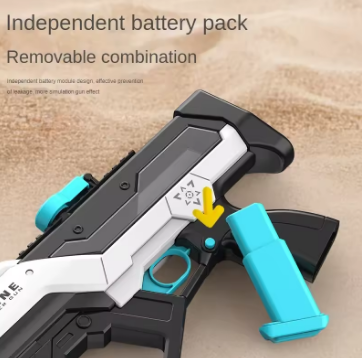 MP5 Shark Water Gun Toys Full Automatic Electric Water Pressure Guns Summer Outdoor Waters Fights Beach Children's Toys Gifts