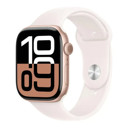 Apple Logo Watch Series 10 – GPS, 46mm, Jet Black, Sport Band