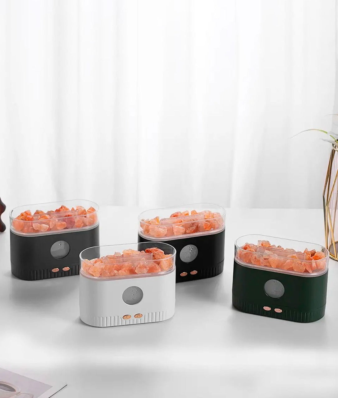 Salt Lamp Aroma Diffuser Humidifier 200ml / Aroma therapy colorful Light / Ultrasonic Vibration Atomization