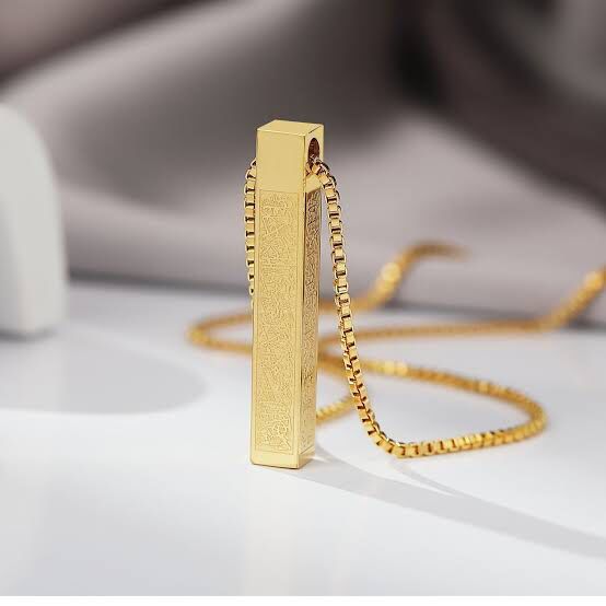 Ayatul Kursi Bar Necklace