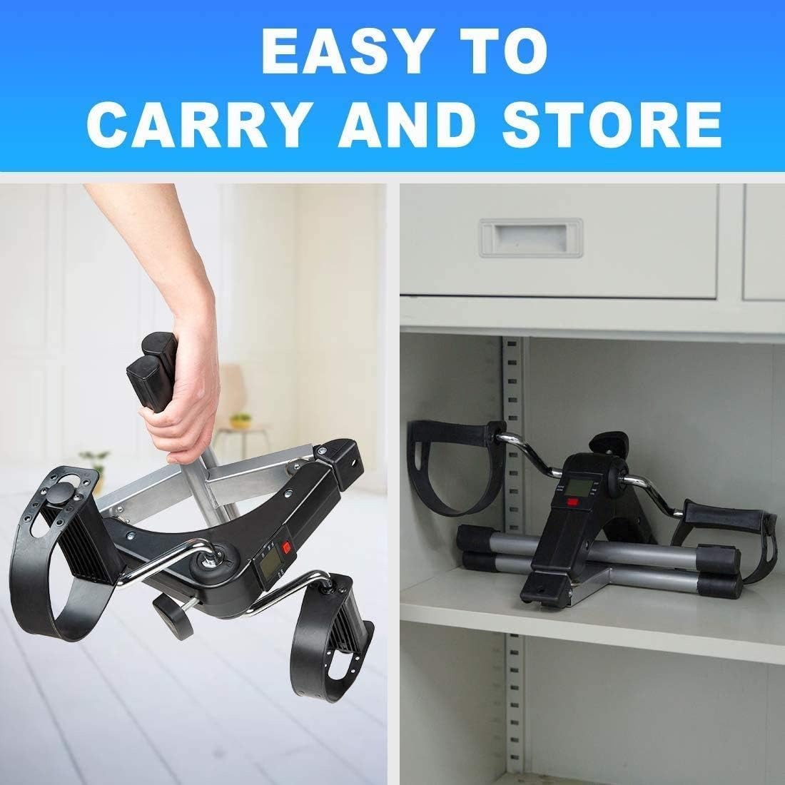 Arm & Leg Mini Exercise Bike – Portable Pedal Exerciser