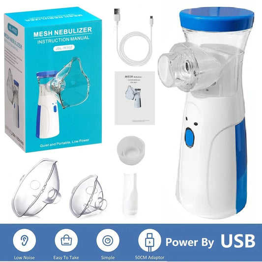 Silent Mesh Nebulizer Handheld Asthma Ultrasonic Inhaler Atomizer For Adults Children Health Care Mini Healthy Humidifie