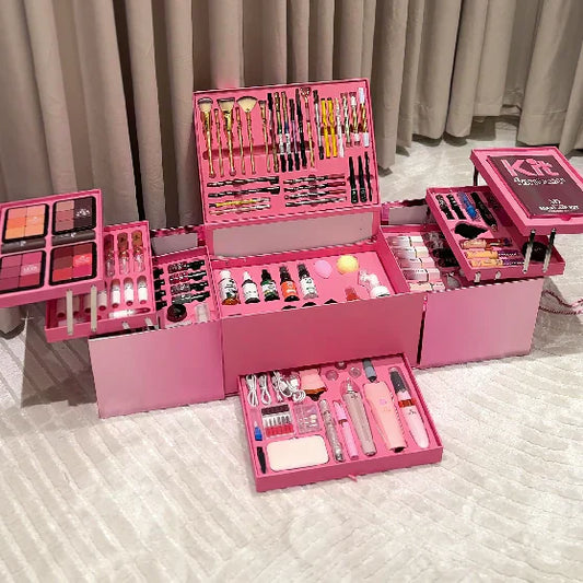 The Advanced Box – 140 complete pieces for an unparalleled makeup and skincare experience | الصندوق المتقدم – 140 قطعة متكاملة لتجربة مكياج وعناية لا مثيل لها